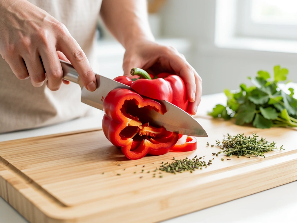 Frisches Gemüse Vorbereitung